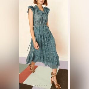 Ulla Johnson Lucille Dress Atlantic Sz 8